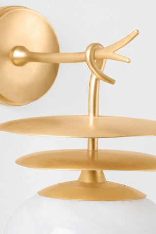 Corbett Lighting 451-01 Ceylon 13" Tall Wall Sconce - Vintage Gold Leaf