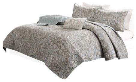 Madison Park Printed Coverlet Set, Full/Queen