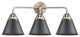 Innovations 288-3W-SN-M13-BK-LED 3 Light Vanity Light, Brushed Satin Nickel