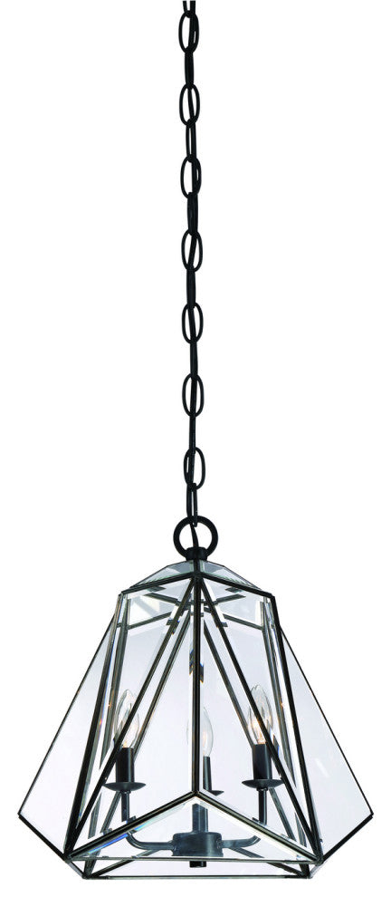 Eurofase 31645-010 3-Light Pendant, Glacier