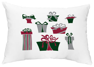 Present Time 14"x20" Decorative Holiday Outdoor Pillow, White