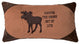Making the Moose Out of Life Rustic Cabin Pillow