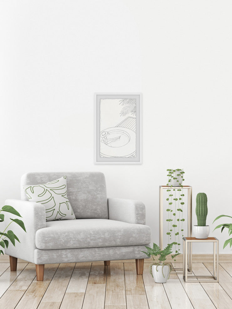 "Jacuzzi Hat" Framed Painting Print, 30"x45"