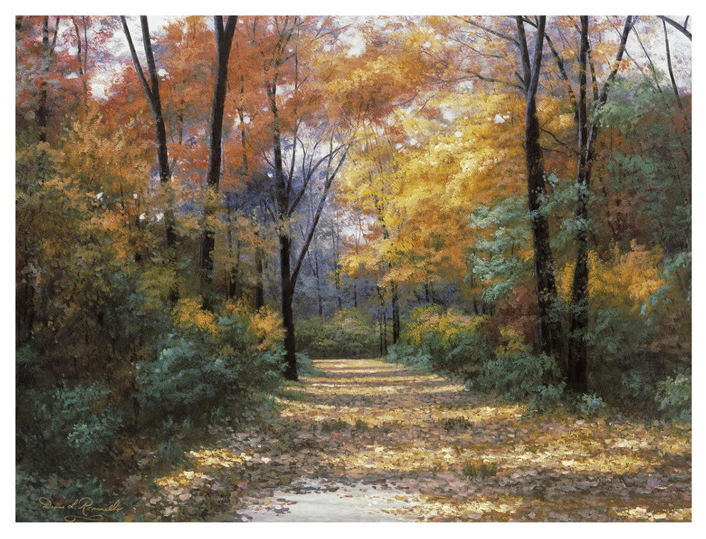 "Autumn Road" Digital Paper Print by Diane Romanello, 34"x26"