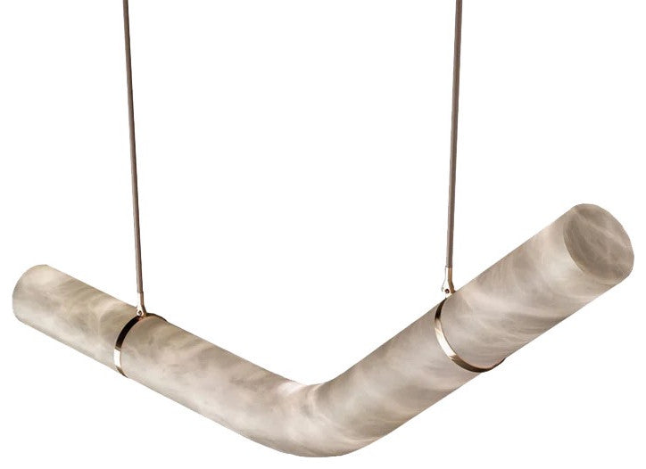 Alabaster Infinity Pendant Lamps, Style C