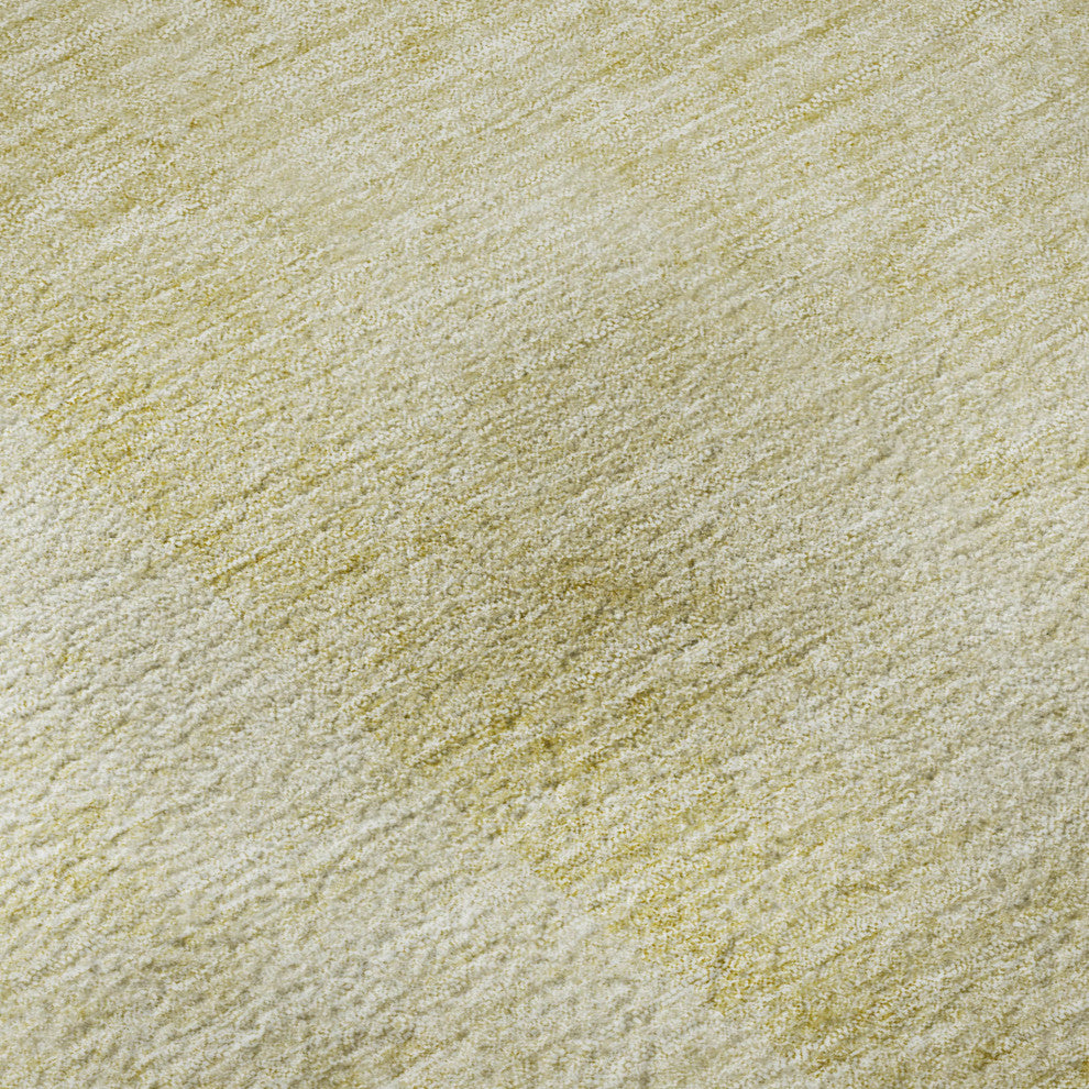 Premium Machine Washable Mayfield AMF696 Gold 2'3" x 7'6" Runner Rug