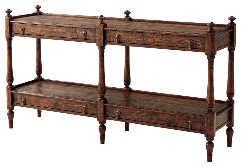 Regency Style Antiqued Console Table