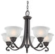 Hamilton 5-Light Chandeier, Oil Rubbed Bronze