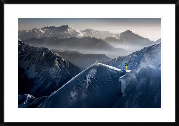"Silent Moments Before Descent" Framed Print by Sandi Bertoncelj, 38"x26"