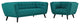 Bestow 2 Piece Upholstered Fabric Sofa And Armchair Set