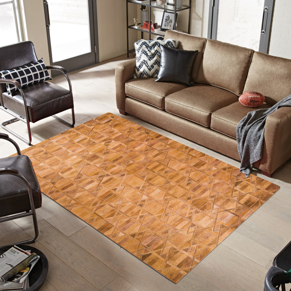 Indoor/Outdoor Stetson SS4 Spice Machine Washable 5' x 7'6" Rug
