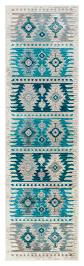 Surya Paramount PAR-1121 8'10"x12'10" Rug, Aqua/Teal/Dark Blue/Light Gray/Cream