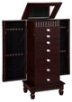 Contemporary "Merlot" Jewelry Armoire