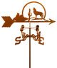 Coyote With Cactus Weathervane With Deck Mount
