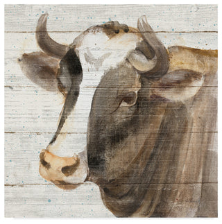 Albena Hristova 'Looking At You Ii Shiplap' Canvas Art, 14"x14"