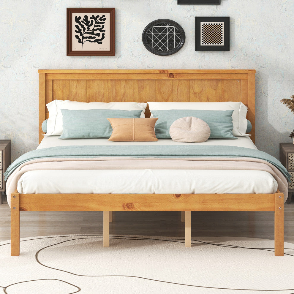 Gewnee Platform Bed Frame with Headboard