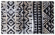 2' x 4' Black and Gray Aztec Washable Floor Mat