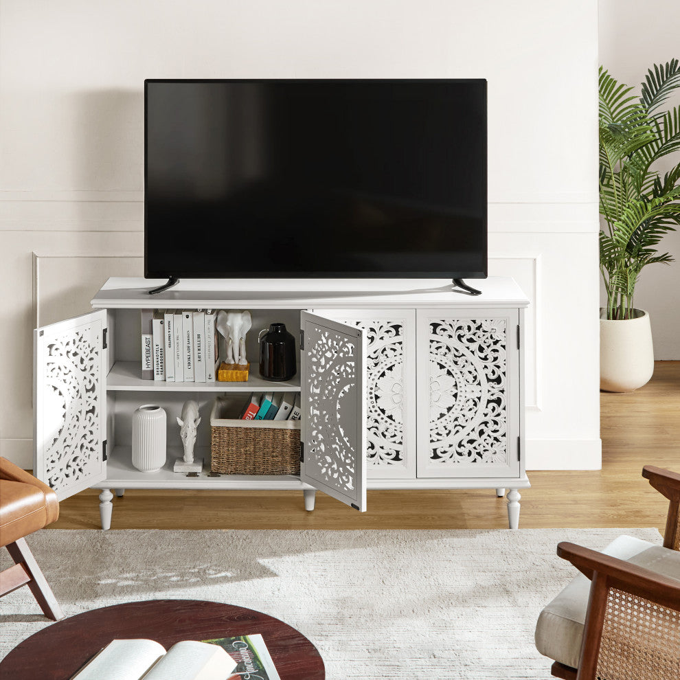 63"W Sideboard, White