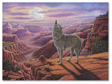 Robert Wavra 'Howling Wolf' Canvas Art, 24" x 32"
