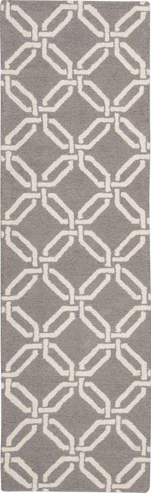 Nourison Linear Area Rug, Silver, 2'3"x7'6"
