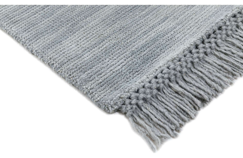Eva Solid Area Rug, Gray, 6'x9'