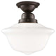 Hudson Valley 1612FOB One Light Semi Flush Mount Edison Old Bronze