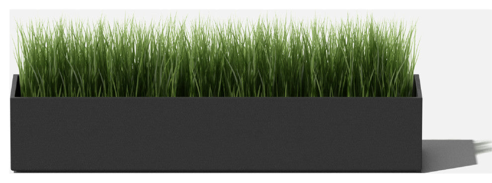 GEO Series Plastic Planter, Black, Short, 1 Pack
