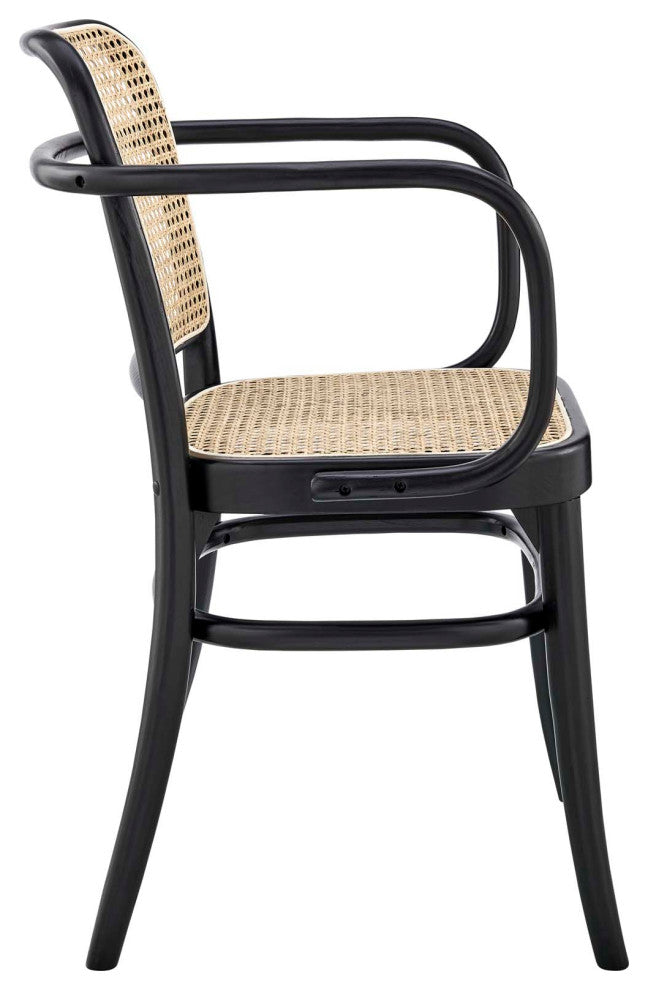 Winona Wood Dining Chair Set of 2, Black
