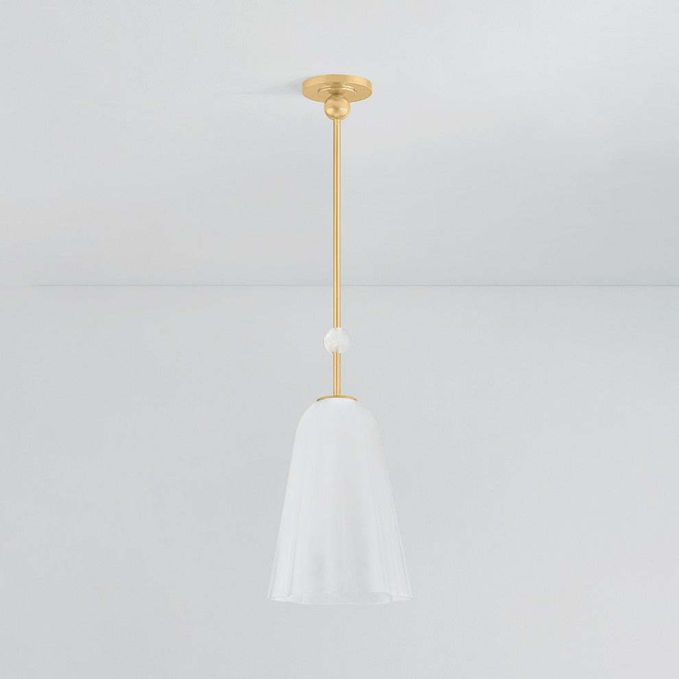 Hudson Valley Lighting Cambria Heights Pendant, Aged Brass