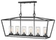 Hinkley Alford Place 40" Outdoor Open Linear LED Chandelier, Museum Black