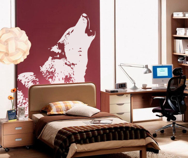 Howling Wolf Wall Decal