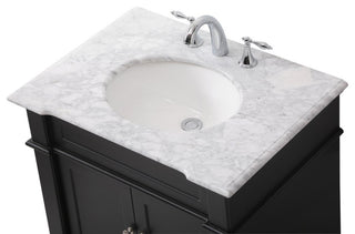 Weston Single Bathroom Vanity Set, Black, 30