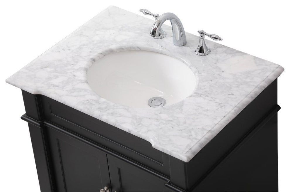 Weston Single Bathroom Vanity Set, Black, 30