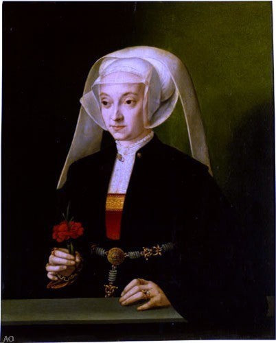 Barthel Bruyn Portrait of a Young Woman, Gallery Wrapped Canvas Print, 20"x25"