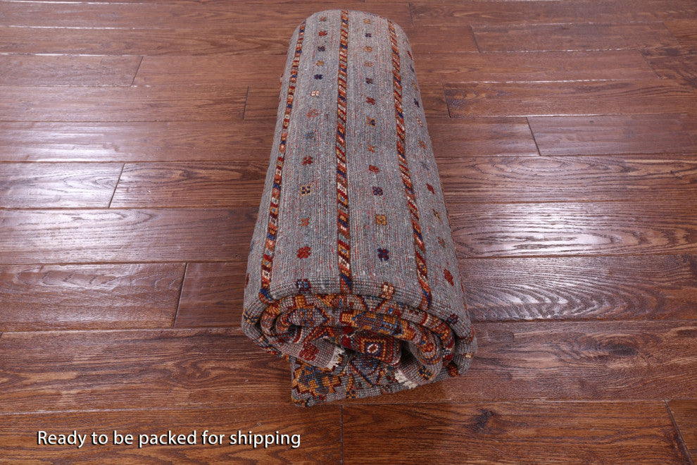 Hand Knotted Super Kazak Khorjin Wool Rug 4' 11" X 6' 9" Q10784