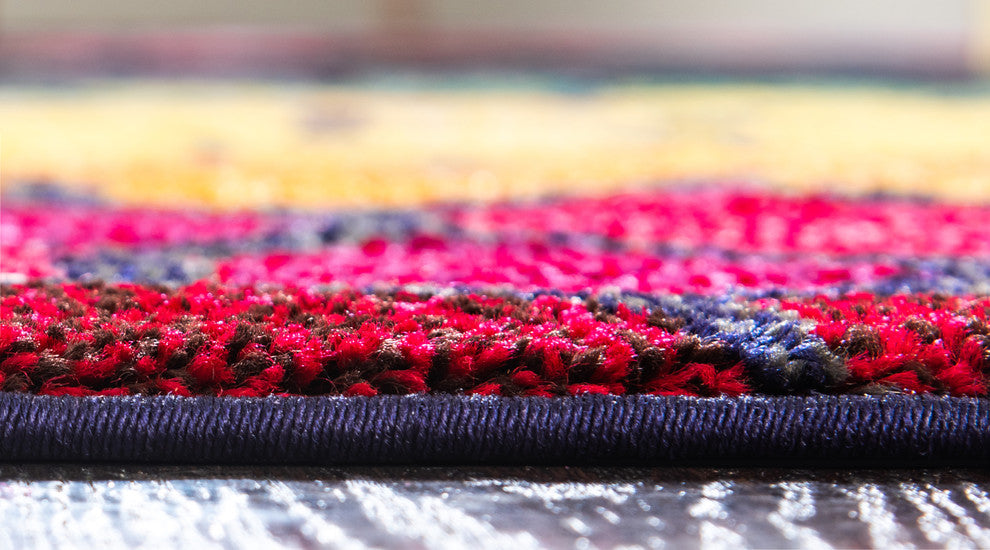 Rug Unique Loom Estrella Multi Rectangular 5' 0 x 8' 0