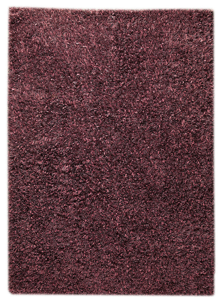Hand Woven Purple Shag Area Rug