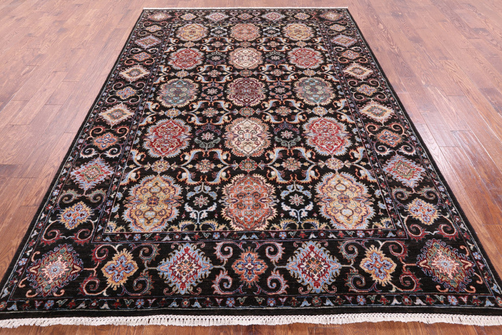 Handmade Persian Tabriz Wool Rug 7' 0" X 9' 9" Q10114