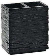 Square Black Toothbrush Holder