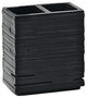 Square Black Toothbrush Holder