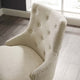 Modern Designer Home Business Office Work Desk Chair, Fabric Aluminum, Beige