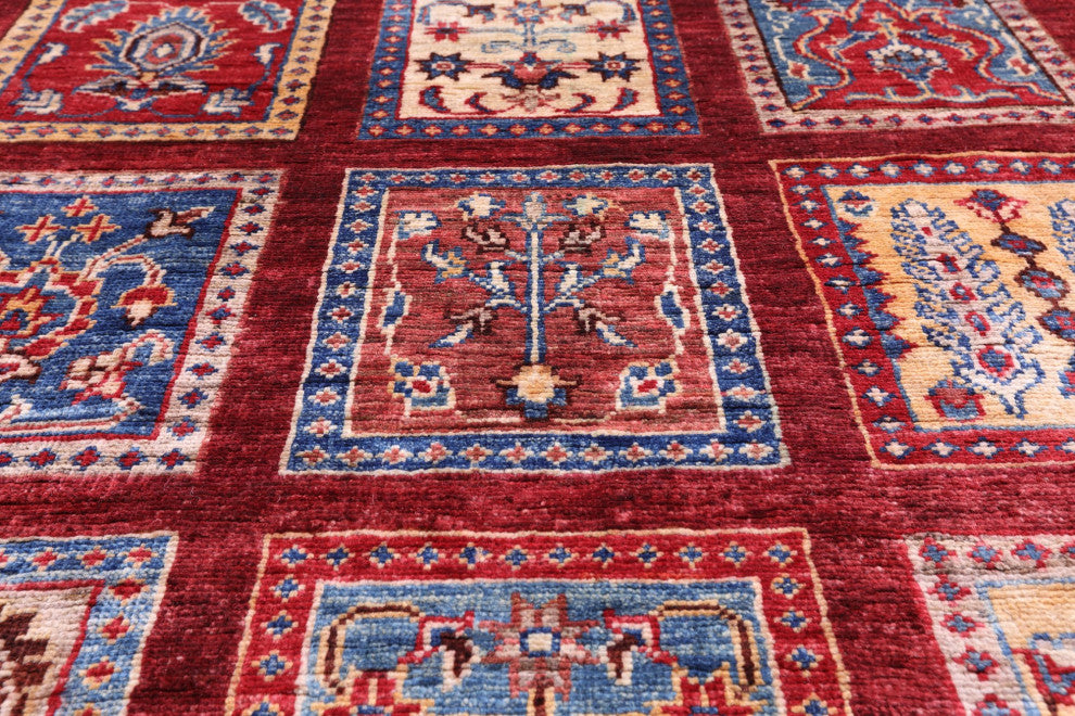 6' 6" X 9' 7" Persian Gabbeh Tribal Handmade Rug Q7417