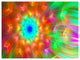 Amazing Multi Color Petals Dandelion, Floral Canvas Art Print, 40"x30"