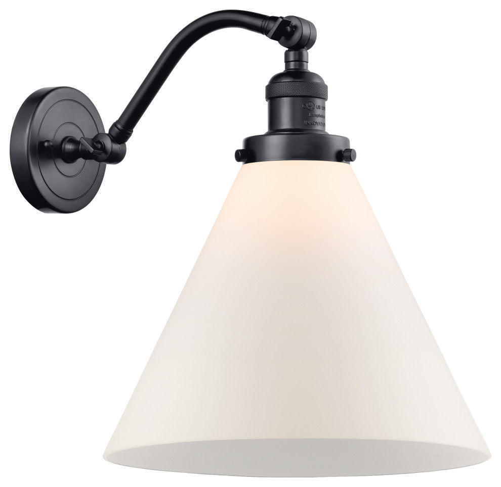 Innovations Lighting 515-1W-BK-G41-L X-Large Cone 1 Light Sconce