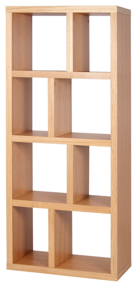 Berlin 4 Levels Bookcase, 70 cm., Oak