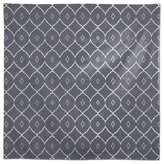 Cool Geo Pattern Dark Gray 58x58 Tablecloth