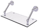 Prestige Skyline 18" Floating Glass Shelf, Polished Chrome