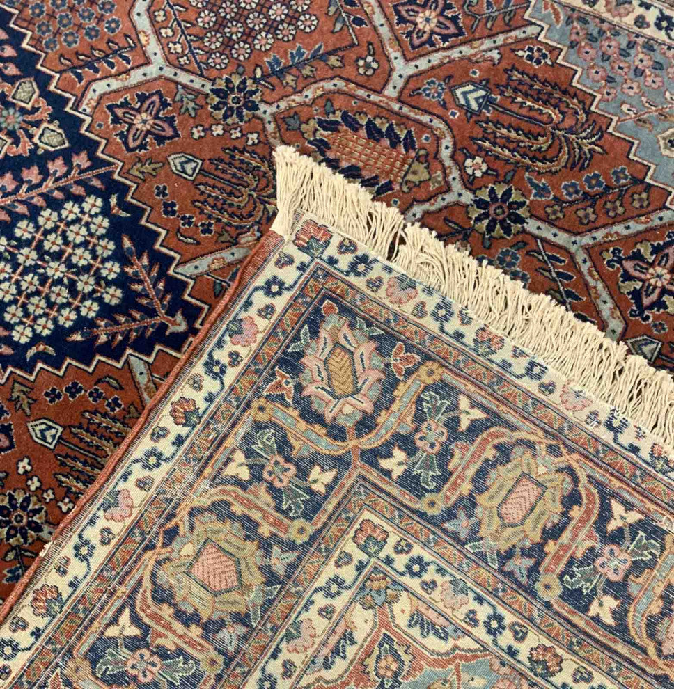 Handmade Antique Persian Jozan Rug 4.6'x6.11', 140cmx216cm, 1920s