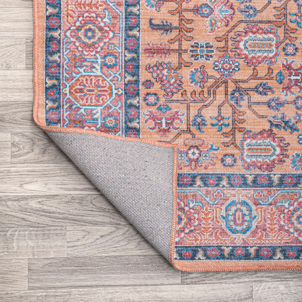 All-Over Persian Machine Washable Indoor Multi Area Rug, Multi, 9 Ft. X 12 Ft.