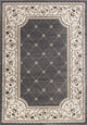 HomeRoots 9' x 12' Polypropylene Grey or Ivory Area Rug